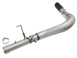 aFe MACHForce XP Exhaust Large Bore 5in DPF-Back Alu. 13-15 Dodge Trucks L6-6.7L (td) *Black Tip - 49-02051-1B