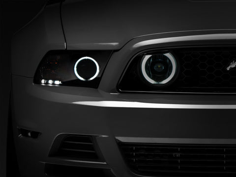 Raxiom 13-14 Ford Mustang GT CCFL Halo Fog Lights (Smoked) - 49177