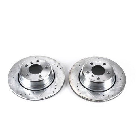 Power Stop 02-06 BMW X5 Rear Evolution Drilled & Slotted Rotors - Pair - EBR668XPR