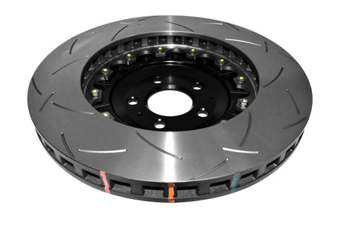 DBA 07-11 Audi S6 Front 5000 Series Slotted Rotor w/Black Hat - 52778BLKS