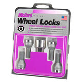 McGard Wheel Lock Bolt Set - 4pk. (Cone Seat) M12X1.5 / 17mm Hex / 31.7mm Shank Length - Chrome - 27015