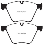 EBC 10+ BMW 760 6.0 Twin Turbo (F01) Greenstuff Front Brake Pads - DP22007