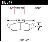 Hawk LTS Street Brake Pads - HB547Y.798