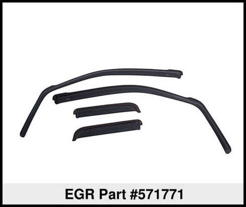 EGR 14+ Chev Silverado/GMC Sierra Crw Cab In-Channel Window Visors - Set of 4 (571771) - 571771