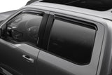 AVS 15-18 Ford F-150 Supercrew Ventvisor Outside Mount Window Deflectors 4pc - Smoke - 94975