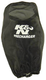 K&N PreCharger Air Filter Wrap Round Straight Black 3.625in ID x 9in H - YA-4350PK