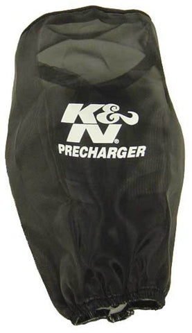 K&N PreCharger Air Filter Wrap Round Straight Black 3.625in ID x 9in H - YA-4350PK