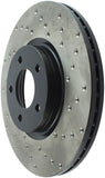 StopTech 07-09 Mazda 3 Left Front Drilled Rotors - 128.45078L