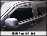 EGR 15 Chevy Colorado/GMC Canyon Crew Cab In-Channel Window Visors - Set of 4 - Matte (571395) - 571395