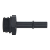 DeatschWerks 10AN ORB Male to 3/8in Male EFI Quick Connect Adapter - Anodized Matte Black - 6-02-0125-B