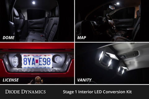 Diode Dynamics 98-06 Chevrolet Silverado Interior LED Kit Cool White Stage 1 - DD0551