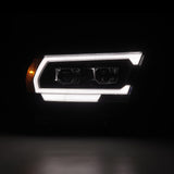 AlphaRex 19-22 Dodge Ram 1500 LUXX LED Proj Headlights Black w/Seq Activation Light/Seq Signal/DRL - 880576
