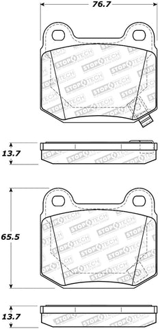 StopTech Street Brake Pads - 308.09611