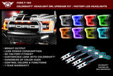Oracle 15-17 Ford F-150 Headlight DRL Upgrade Kit - ColorSHIFT w/o Controller - 2395-334