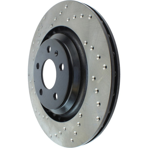 StopTech 07-10 Audi S6 Drilled Right Rear CRYO Rotor - 128.33117CR