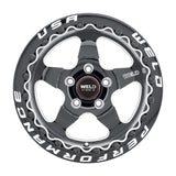 Weld S904 15x10 Ventura Beadlock 5x114.3 ET51 BS7.50 Gloss BLK MIL DIA 78.1 - S904B0067P51