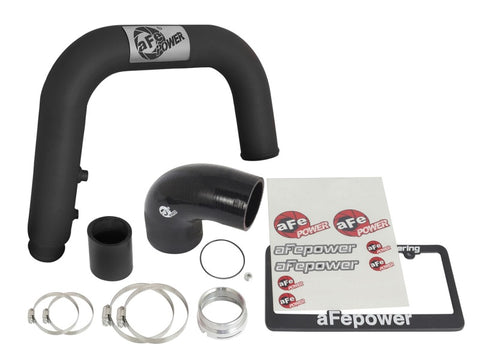 aFe BladeRunner 2.5in Black IC Tube Hot Side w/ Coupling & Clamp Kit 2016 GM Colorado/Canyon 2.8L - 46-20268-B
