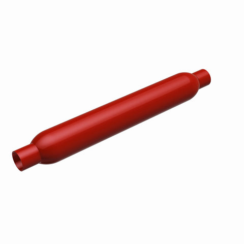 MagnaFlow Muffler Red Pack Series Glasspack 3.5in Rd 22in Body Length 2in/2in Inlet/Outlet - 13134