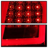 Spyder 05-07 Chrysler 3000C Verison 2 Light Bar LED Tail Lights - Red Clear (ALT-YD-C305V2-LED-RC) - 5083364