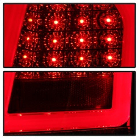 Spyder 05-07 Chrysler 3000C Verison 2 Light Bar LED Tail Lights - Red Clear (ALT-YD-C305V2-LED-RC) - 5083364