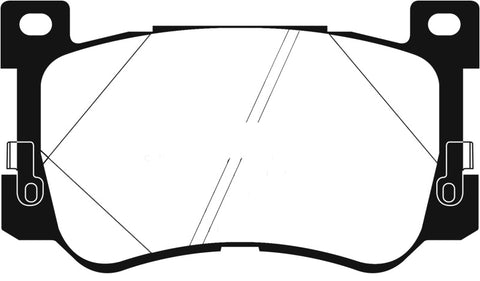 EBC 2017+ Genesis G90 5.0L Yellowstuff Front Brake Pads - DP43076R