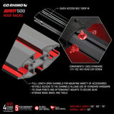 Go Rhino SRM500 Dual Rail Kit (For 55in. Long Rack) - Tex. Blk (Rails ONLY - Req. Platform) - 5935051T