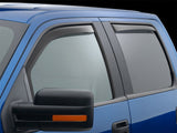WeatherTech 2004 Ford F-150 SuperCrew Front & Rear Side Window Deflectors - Dark Tint - 84697IM