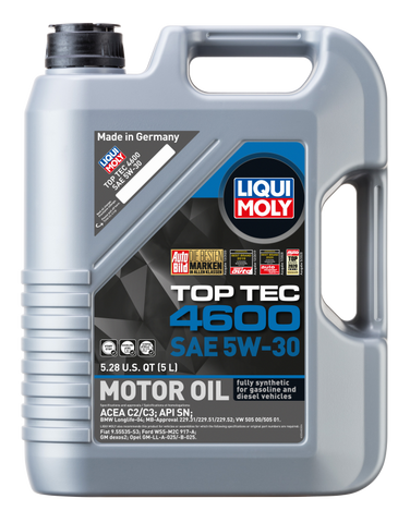 LIQUI MOLY 5L Top Tec 4600 Motor Oil SAE 5W30 - 20448