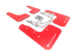 Rally Armor 17-21 Honda Civic EX/EX-L/LX (Hatchback) Red UR Mud Flap White Logo - MF71-UR-RD/WH