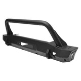 Westin 18-22 Jeep Wrangler JL / 20-22 Gladiator WJ2 Stubby Front Bumper w/Bull Bar - Tex. Blk - 59-80075
