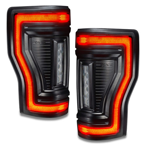Oracle Lighting 17-22 Ford F-250/350 (Black Series) Flush Mount LED Tail Lights - 5896-504-T