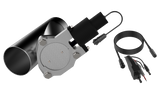 QTP 3.5in Bolt-On QTEC Electric Cutout Valve - Single - QTEC35