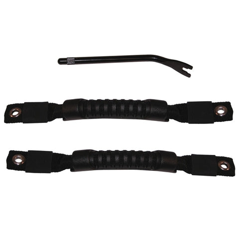 Rugged Ridge Door Pull Straps Black 97-06 Jeep Wrangler - 11826.01