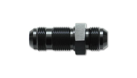 Vibrant -8AN Flare Straight Bulkhead Adapter Fitting - Aluminum - 10683