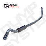 Diamond Eye KIT 4in TB SGL SS: TURN DOWN 00-03 FORD 7.3L F250/F350 - K4318S-TD