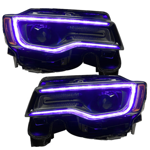 Oracle 1421 Jeep Grand Cherokee Dynamic Headlight DRL Upgrade Kit ColorSHIFT Dynamic - 1284-332
