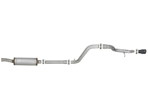 aFe MACH Force-Xp Axle-Back Hi-Tuck Exhaust System w/Black Tip 18-19 Jeep Wrangler (JL) V6 3.6L - 49-48075-B
