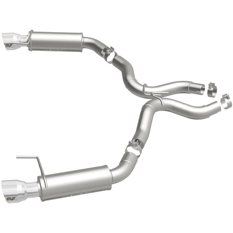 MagnaFlow Axle Back, SS, 3in, Competition, Dual Split Polished 4.5in Tip 2015 Ford Mustang GT V8 5.0 - 19103