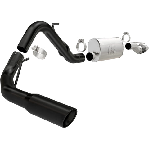 MagnaFlow SYS Cat-Back 11-14 Ford F-150 3.5L V6 EcoBoost 3in Black Single Side Exit Rear 3 Tip - 15364