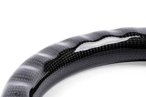 APR 15-26 Volkswagen Golf R/GTI/Jetta (MK7) Carbon Fiber/Red Stitch Steering Wheel (Non Paddles) - MS100205