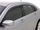 AVS 07-10 Chrysler Sebring Ventvisor In-Channel Front & Rear Window Deflectors 4pc - Smoke - 194458