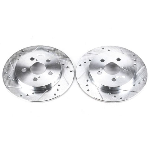 Power Stop 11-13 Lexus CT200h Rear Evolution Drilled & Slotted Rotors - Pair - JBR1362XPR
