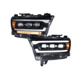 Form Lighting 2019-2024 Ram 1500 Sequential LED Projector Headlights (Pair) - FL0015