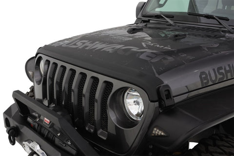 Bushwacker 18-19 Jeep Wrangler Rubicon/Sport//Unlimited/Sport S Hood Stone Guard- Black - 14093