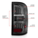 ANZO 2014-2018 GMC Sierra LED Tail Lights Black Housing Smoke Lens - 311398