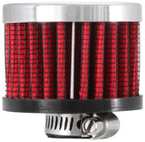 K&N Clamp On Rubber Base Crankcase Vent Filter 0.375in Flange ID x 2in OD x 1.5in Height - 62-1320
