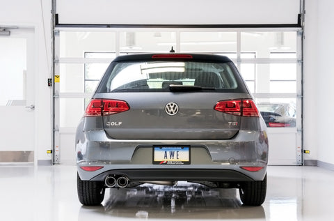 AWE Tuning VW MK7 Golf 1.8T Touring Edition Exhaust w/Chrome Silver Tips (90mm) - 3015-22052