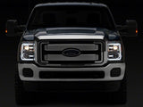 Raxiom 11-16 Ford F-250 Super Duty LED Projector Headlights - Chrome Housing (Clear Lens) - SD3621