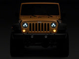 Raxiom 07-18 Jeep Wrangler JK 7-In LED Headlights- Blk Housing (Clear Lens) - J154695