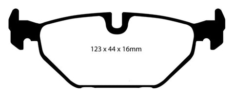 EBC 99-01 Saab 9-5 2.3 Turbo (Aero) Redstuff Rear Brake Pads - DP31405C